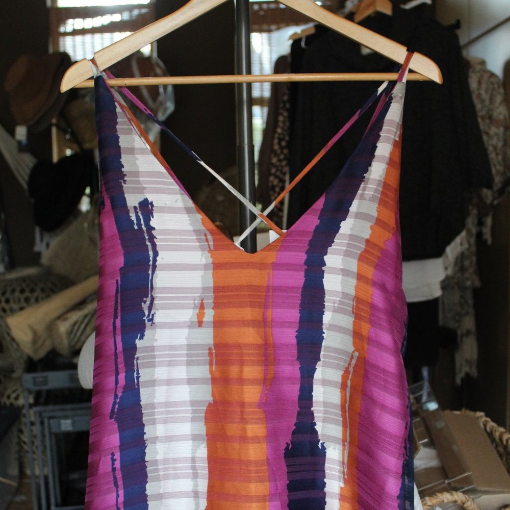 Magenta Cross Tank